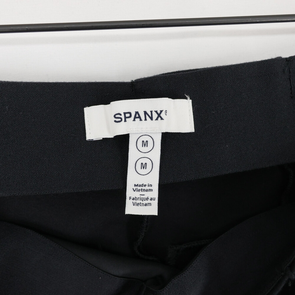 Spanx Perfect Fit Ponte Flare Pants Womens M Black Pintuck High Rise Pull On - Picture 9 of 12